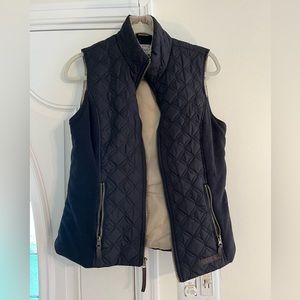 Black quilted vest